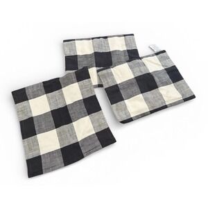 2 NWOT 26x20"Pottery Barn Bryce Buffalo Check Shams & 26"x26" EUC Standard Euro